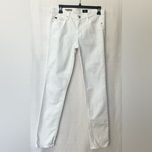 AG Jeans The Prima mid-rise cigarette in white